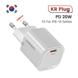 Toocki PD 20W Type C GaN Charger Fast Charging For iPhone 17 16 Pro Max Samsung Xiaomi Mini KR Plug USB-C Charger With 60W Cable