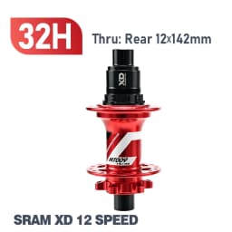 ARC Hub Mountain Bike Hub 009 HG / MS / XD 32 Holes 6 Disc Bolt J-Bend MTB Hub NBK Disc Bearings Cycle Wheel Rim Hub HG 12 Speed