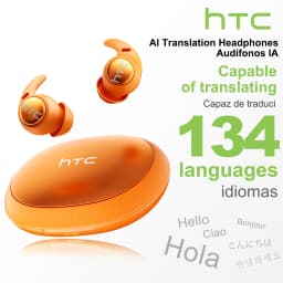 HTC NE76 Sleep Bluetooth Earbuds, AI Translator Earbuds Mini Wireless Headphones 3g Ultra-Lightweight Comfort Sleep Friendly