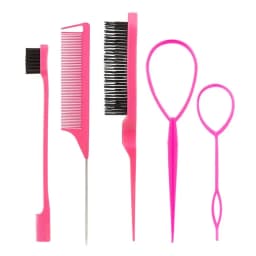 3-10pcs Hair Styling Comb Set Teasing Hair Brush Triple Teasing Comb Rat Tail Combs Edge Brush Hair Tail Tools Braid Tool Loop