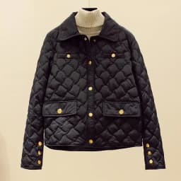 Down Cotton Jacket Women's 2025 Autumn Winter New Light And Thin European High-End sense Niche Rhombus Down Cotton Jacket Parka