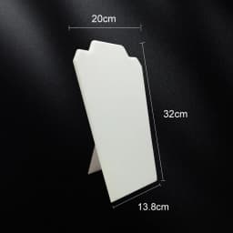 White PU Leather Jewelry Display Stand for Rings Earrings Necklaces - Store Window Counter Showcasing Rack for Jewelry Props