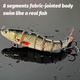 Swimbait 11g 16g 27g Multi Joint Lure Slow Sinking Bionic Segment Swimming Pesca Bass Treble Hook Carp Fishing Tackle Hard Bait