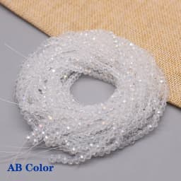 Yanqi 2 3 4mm Rondell Austria Faceted Crystal Beads Round Glass Beads Loose Spacer Beads for Jewelry Making DIY
