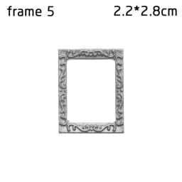 1:12 Scale Vintage Gloden Frames Miniature Oil Painting Dollhouse Ornament Mini Picture Retro Mirror Kids Toys Doll Accessories