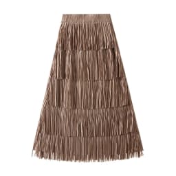 Luxury Multi Solid Colors Pleated Skirt for Women's Large Hem Folds A-line Skirts Female 2025 Loose Fashion Skirts Casual 0666