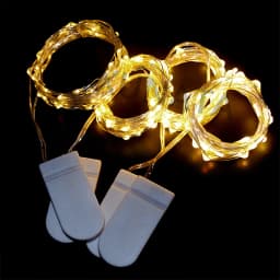 1m 2m 4m Battery Power LED String Fairy Light Warm Red Green Blue with On Off Switch for Wedding Garden Party Christmas Decor