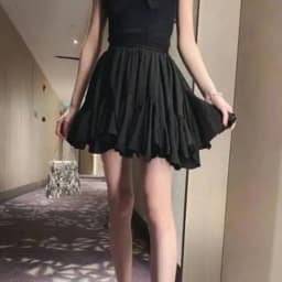 Summer Elegant Fluffy High Waist A-Line Skirts for Women White Ruffles Pleated Mini Skirts Woman Fashion Streetwear Short Skirt