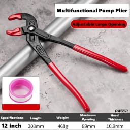 7/10/12 inch Multifunctional Water Pump Tongs, universal Wrenches with Large Openings Quickly Adjusted, Water Heating Wrench