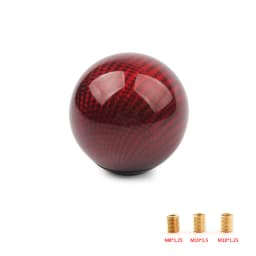 5/6 Speed Carbon Fiber Style Gear Shift Knob JDM Universal Shape Manual Transmission Shifter Lever Knob 8MM 10MM 12MM
