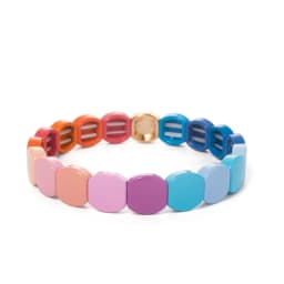 2025 Colorful Bangle For Women Boho Elastic Beaded 10mm Bracelets Enamel Jewelry