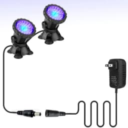 IP68 Waterproof Underwater LED Lights 12V RGB Multicolour Aquarium Light Garden Fountain Pond Fish Tank Swimming Pool Spot Lamp