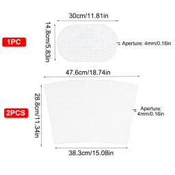 1 Set Black/White Plastic Mesh Canvas Bag Sheets Plastic Net Cover DIY Crafting Handbag Accessories Acrylic Yarn Crafting Knit
