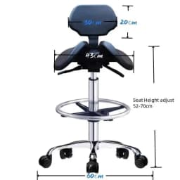 Hydraulic Saddle Dentist Chair Height Adjustable Stool With Backrest Rolling for Clinic Office Medical Spa Massage Make Salons