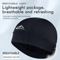 Quick-Drying Skullcap Beanie Cycling Cap Hat Men Women Summer Ice Silk Riding Small Cap Running Sports Bike Lined Hat