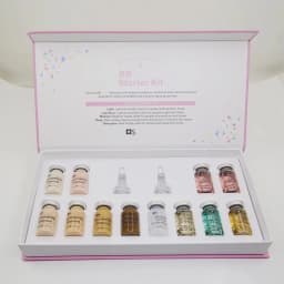 Korea 8ml Salmon DNA Glod Ampoule Skin Booster Brightening Firming Whitening Hydrating Serum Skincare Kit