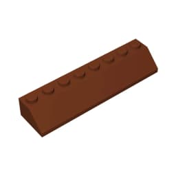 Gobricks GDS-736 ROOF TILE 2X8/45 - 2x8 45 Slope roof tiles compatible with lego 4445 children's DIY Educational Building Blocks