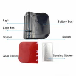 2pcs Wireless LED Car Door Welcome Logo Night Light Courtesy Lamp for Skoda Peugeot Hyundai Toyota Mitsubishi Mazda Renault Ford