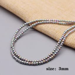 New color Natural Stone Hematite Beads Heart square Round disc Loose Spacer beads For Jewelry Making DIY