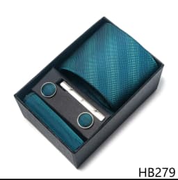 High Grade Holiday Gift Box Brand 8 cm Blue Paisley Tie Handkerchief Cufflink Set Men Necktie Clothing Accessories Birthday Gift