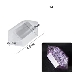 Quartz Shard Crystal Silicone Mold Point Mould Epoxy Resin UV Resin Craft Supplies UV Resin Epoxy Mold DIY Jewelry Pendant