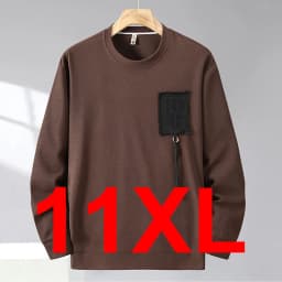 10XL 12XL Plus Size Sweatshirts Men Spring Autumn Sweatshirt Male Fashion Casual Pocket Patchwork Pullover Big Size 10XL
