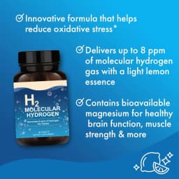 H2 Molecular Hydrogen Water Tablets Hydrogen & Magnesium Supplement Support Energy Production, Recovery, Cognitive Function
