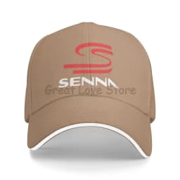 Cool Ayrton Senna Print Sandwich Baseball Cap Motocross Racing Bucket Cap Dad Hat Unisex Snapback Hats for Travel Hiking Fishing