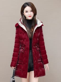Women's Clothing 2023 New Middle-Aged Winter Down Cotton Jacket Parka Hooded Thicken Warm Coat Female Loose Overcoat Ladies Tops