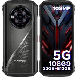 DOOGEE S118 Pro 5G Rugged Phone Dimensity 7050 10800mAh Battery 6.6'' FHD 120Hz 8GB 512GB 108MP AI Main Camera NFC Cell Phone