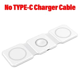 3 In 1 Magnetic Portable Wireless Charger Pad for iPhone 16 15 14 13 12 Pro Max Apple Watch AirPods Fast Charging Dock Station