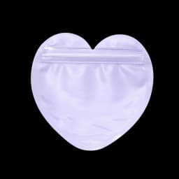 10Pcs Iridescent Zip Lock Bag Transparent Heart Plastic Seal Bags for Jewelry Display Necklace Earrings Bracelet Packaging