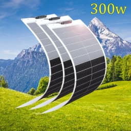 1000W 600W 300W 200W 100W Flexible Solar Panel Protable Solar Panel System 12V 24V Battery Charger for Camping Equipment Home RV