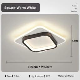 Modern Simple LED Decor Ceiling Light Nordic Luxury Indoor Ceiling Lamp Living Room Aisle Bedroom Creative Metal Ceiling Light