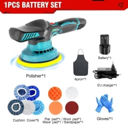 Electric Cordless Car Polisher 6 Gear Speed Adjustable Auto Polishing Machine Home Cleaning Waxing sowing Machine