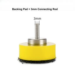 7PCS 1inch 25mm Mini Diamond Polishing Pad Wet Sanding Disc with 2.35mm/3mm Shank Backing Holder for Jade Agate Marble Polishing