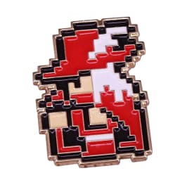 Final Fantasy Black Mage Vivi Pin 8 Bit Pixel Red Mage Brooch Cute Magical Accessory for Gamer