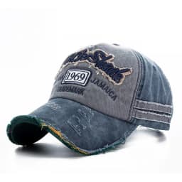 2026 High Quality Washed Cowboy Letters Cotton Cap for Men Women Adjustable Outdoor Sun Protection Hat Rock Shark Baseball Caps
