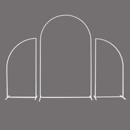 Metal Wedding Garden Arch Easy Assembly Backdrop Stand Balloon Arch Frame for Garden,Yard,Wedding, Birthday Party,Indoor Outdoor