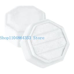 Octagonal Velvets Rings Box for Three Rings Soft Flannel Engagement Display Case Flannel Jewelry Organizers for Rings