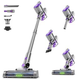 Honki 78KPa Powerful Cordless Vacuum Cleaner LED Display 45Mins Self Standing Stick Vacuum 1.5L Large Dust Cup for Pet Hair Carpet Floor