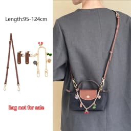 Shoulder Strap For Longchamp Mini Pouch Handbag Slung Bag Shoulder Strap Bag Belt Without Punching Modification Bag Accessories