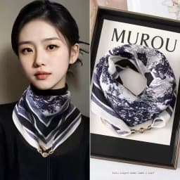 2025 Hot Magnetic Triangle Neck Protection Scarf For Women Cotton Linen Scarf High-end Neck Scarf Keep Warm High Quality