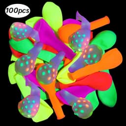 1Set Neon Balloons Neon Glow UV Glow Balloons Garland Arch Kit Fluorescent Globos Blacklight Birthday Party Decor Baby Shower