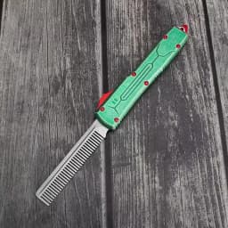 UT Tactical Beard Comb Custom OTF Excellently Designed Stone Washed Aviation Aluminum Handle Pocket Cool EDC Tools