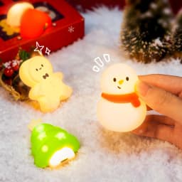 4pcs Magnetic Fridge Sticker Night Light Refrigerator Magnet Home Room Decoration Nightlight Xmas Birthday Gifts Box for Friends