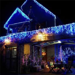 Christmas Garland LED Curtain Icicle String Light 220V 4.5m 100Leds Indoor Drop LED Party Garden Stage Outdoor Decorative Light