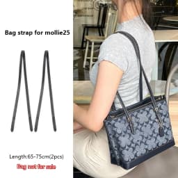 Adjustable Bag Strap For Coach Mollie25 Tote Bag Leather Shoulder Strap Durable Bag Belt Underarm Bag Replacement Accessories