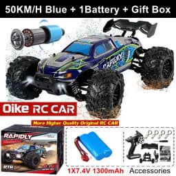 Oike RC Drift Car With LED Light 50KM/H / 80KM/H Brushless 4WD Remote Control Electric High Speed Racing Monster Truck for Adult