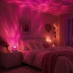 Starry Sky Projector Light LED Aurora Night Light USB Powered Remote 16 Colors Dimmable Mood Ambient Light Home Bedroom Decor